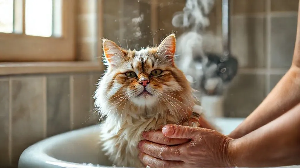 Banho de Gato Idoso Estressado: 7 Passos Naturais e Seguros para a Calma